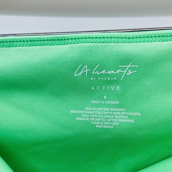 LA Hearts by PacSun Womens Size Small Active Far Out Biker Shorts in Green 477 - Picture 5 of 6
